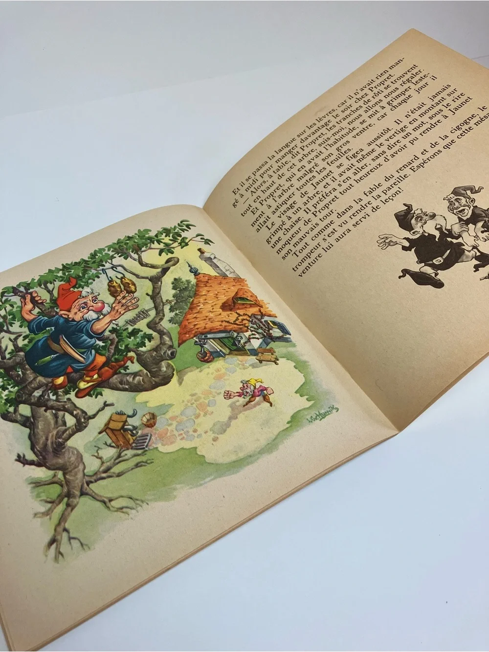 Livres Vintage 60s Fable de la Fontaine Mulder Albums du Gai Moulin Hollande - Picture 12 of 15
